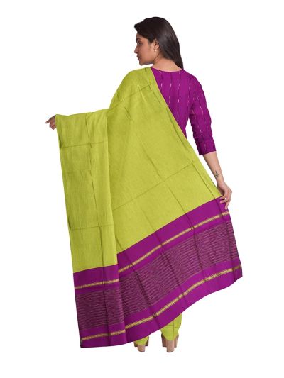 Graceful Essence Timeless Classic Pochampally Cotton Dress Material