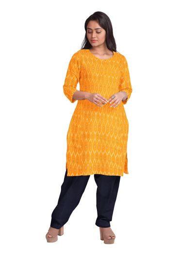 Graceful Essence Timeless Classic Pochampally Cotton Dress Material