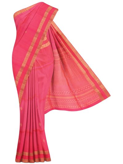 Gracecharm Elegant Pure Soft Silk Butta Design with Border Saree