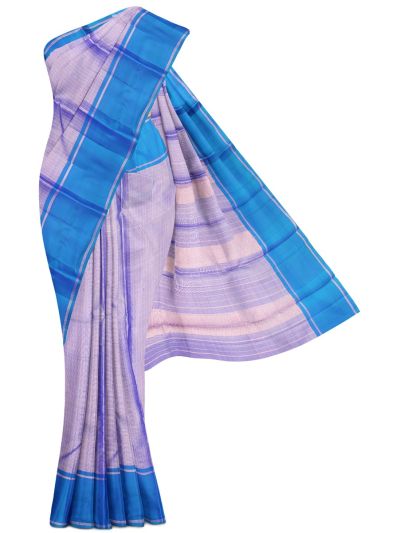 Gracecharm Elegant Pure Soft Silk Checked Design with Border Saree