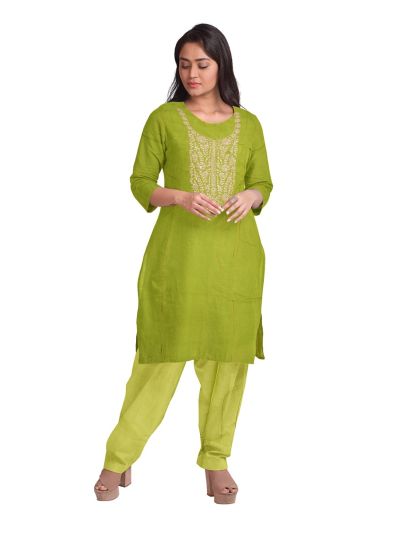 Graceful Essence Timeless Classic NC Moss Dress Material