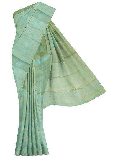 Gracecharm Uppada Silk Floral Butta with Geometric Jaal Pallu Saree