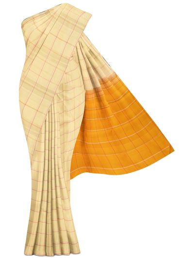 Vivaha Arani Pure Silk Fine Check with Contrast Check Pallu Saree