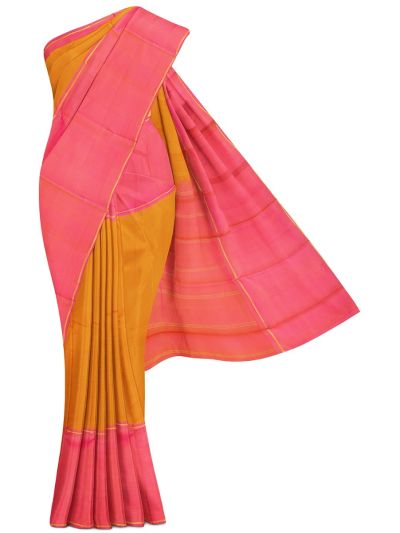 Arani Pure Silk Striped with Contrast Pallu Saree
