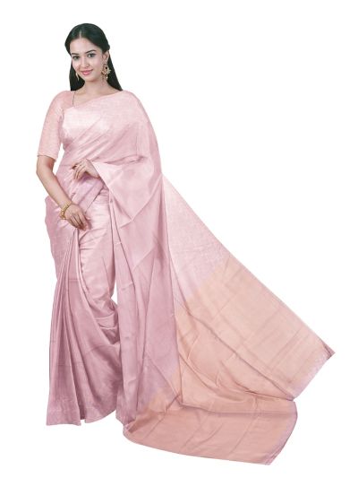 Gracecharm Art Soft Silk Geometric with Diagonal Stripes Pallu Saree