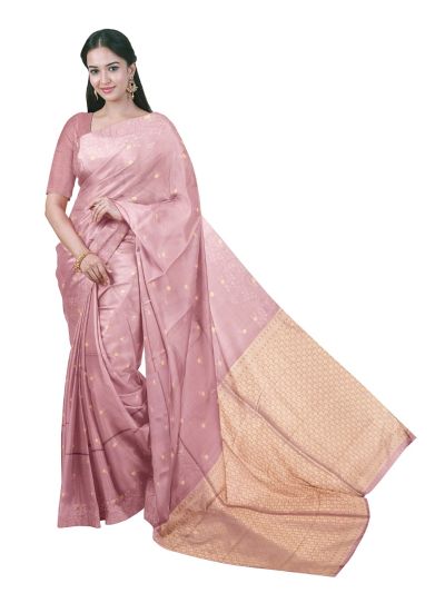 Gracecharm Art Soft Silk Floral Butta with Micro Floral Pallu Saree