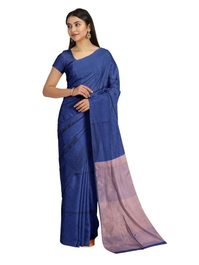 Gracecharm Art Soft Silk Micro Butta with Contrast Pallu Saree