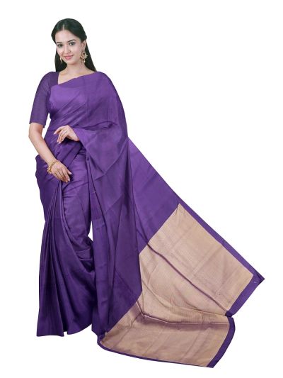 Gracecharm Art Soft Silk Self Geometric Diamond with Contrast Pallu Saree