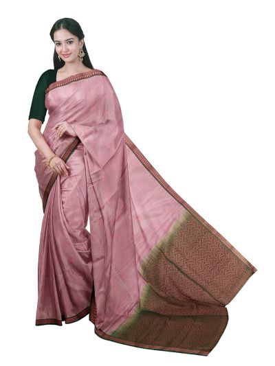 Gracecharm Art Soft Silk Butta with Geometric Jaal Pallu Saree