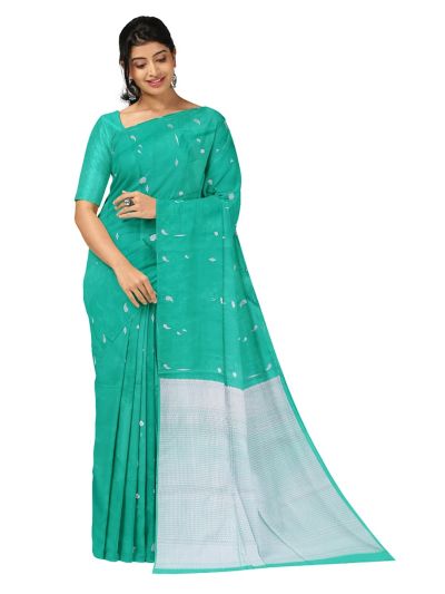 Gracecharm Art Soft Silk Floral Butta Pallu Saree