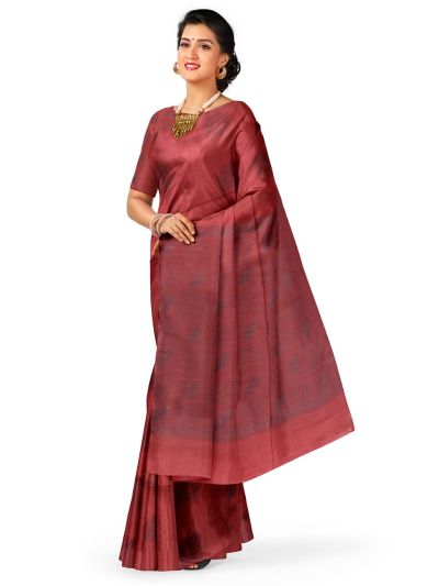 Kanmanie Softy Silk Butta Design with Pallu Saree