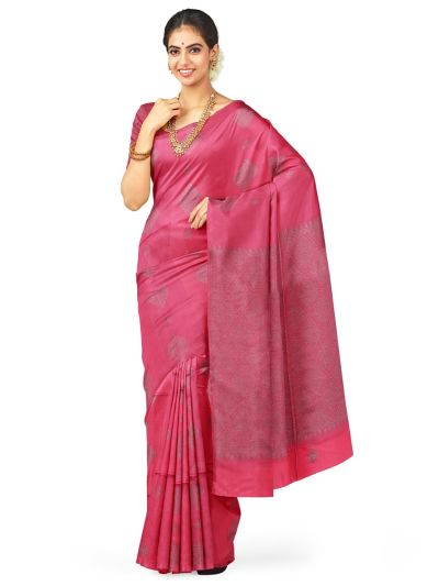 Kanmanie Softy Silk Diamond Butta with Diamond Pattern Pallu Saree