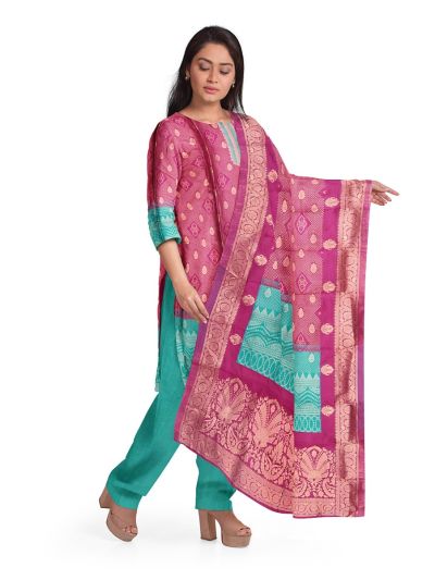 Graceful Art Banaras Zari Buttis Metallic Gold Zari Threads Dress Material