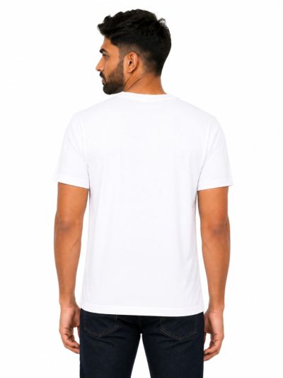 Warior Men's Logo Typography Graphic Printed Crew Neck T-Shirt