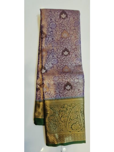 Fancy Gift Art Contrast Border Silk Saree    