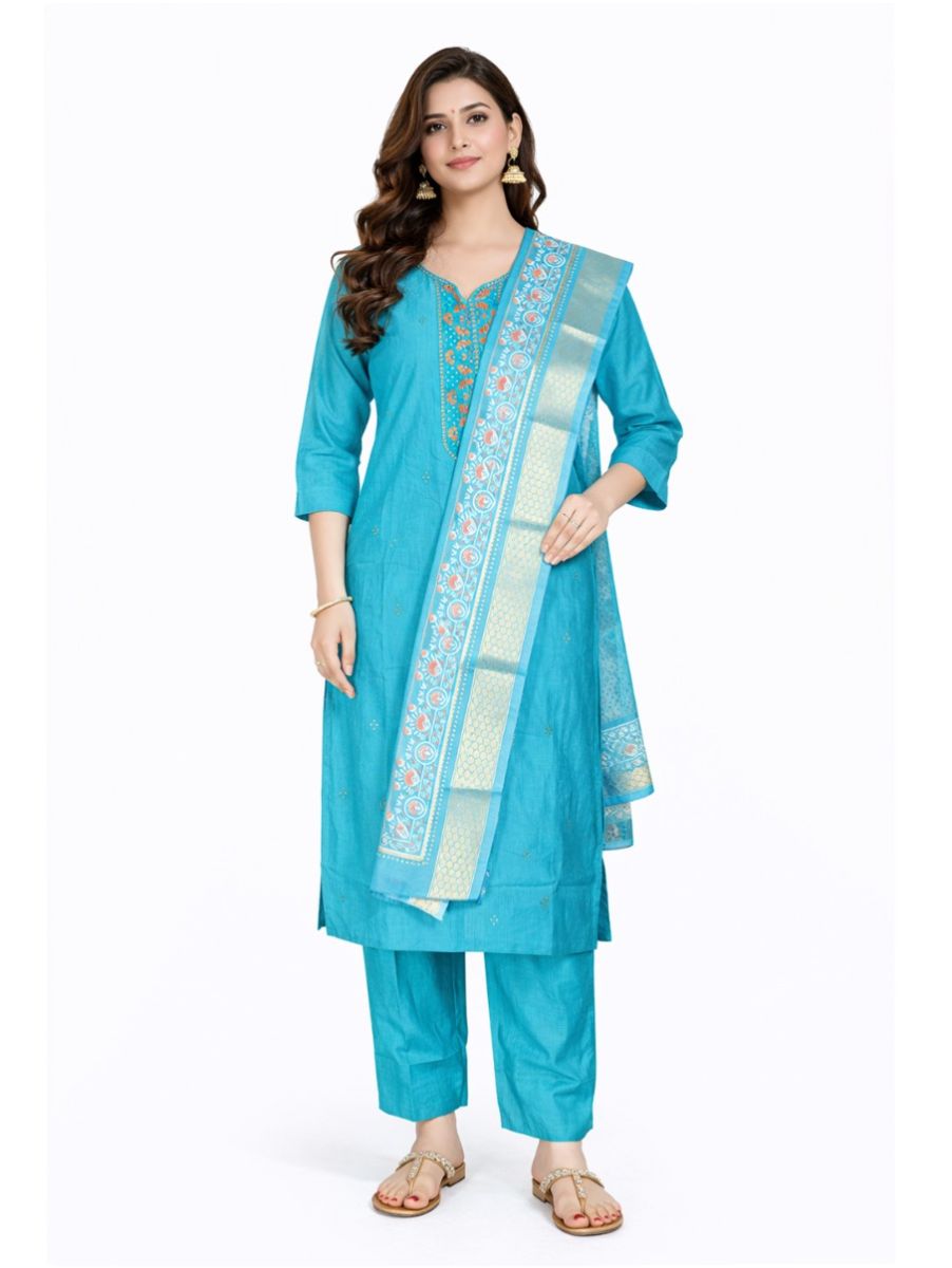 Graceful Muse Readymade Embroidered Salwar Kameez