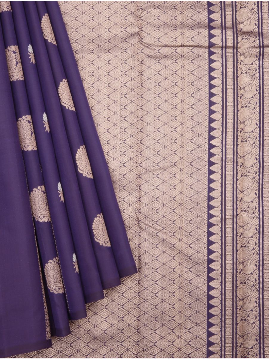 Vipanji Elegant Pure Soft Silk Striped and Butta Design Borderless Saree