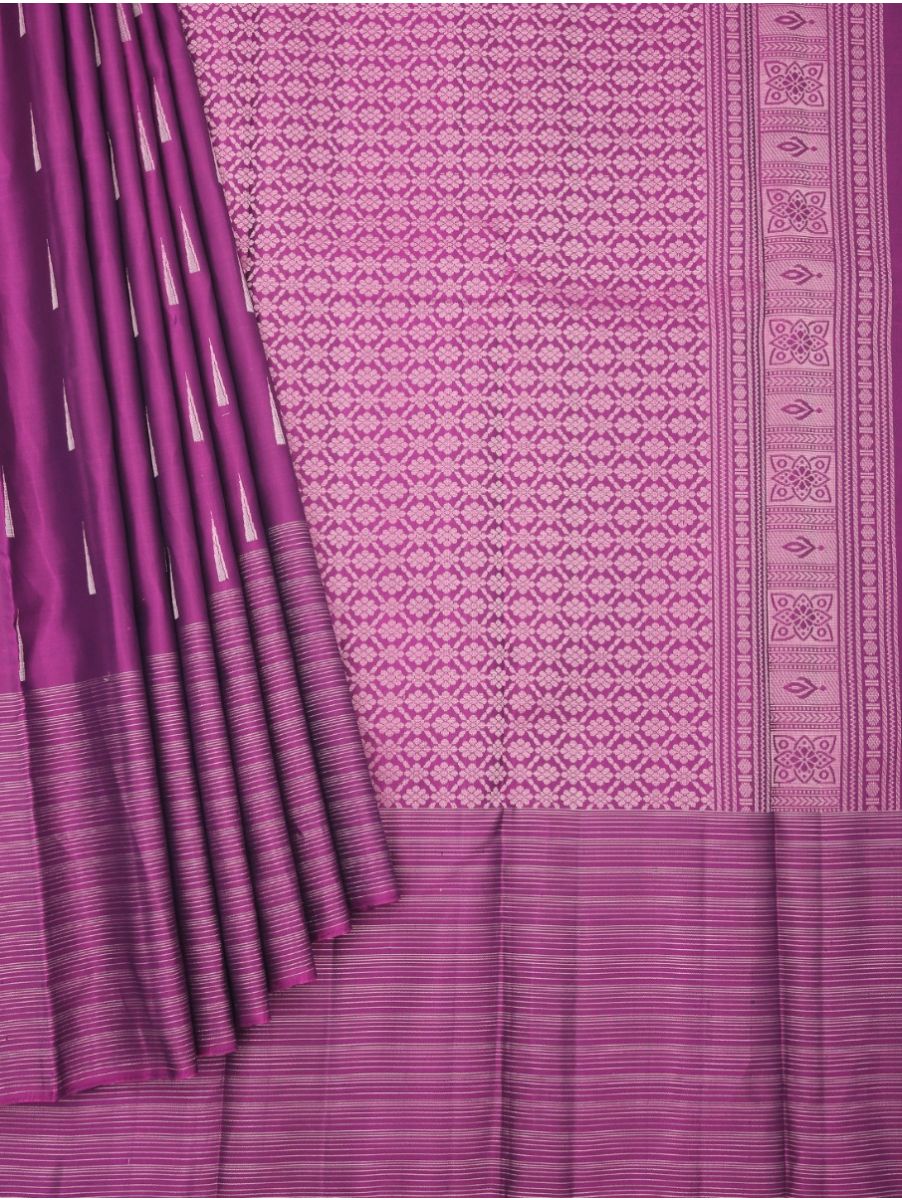 Gracecharm Elegant Pure Soft Silk Butta Design with Border Saree