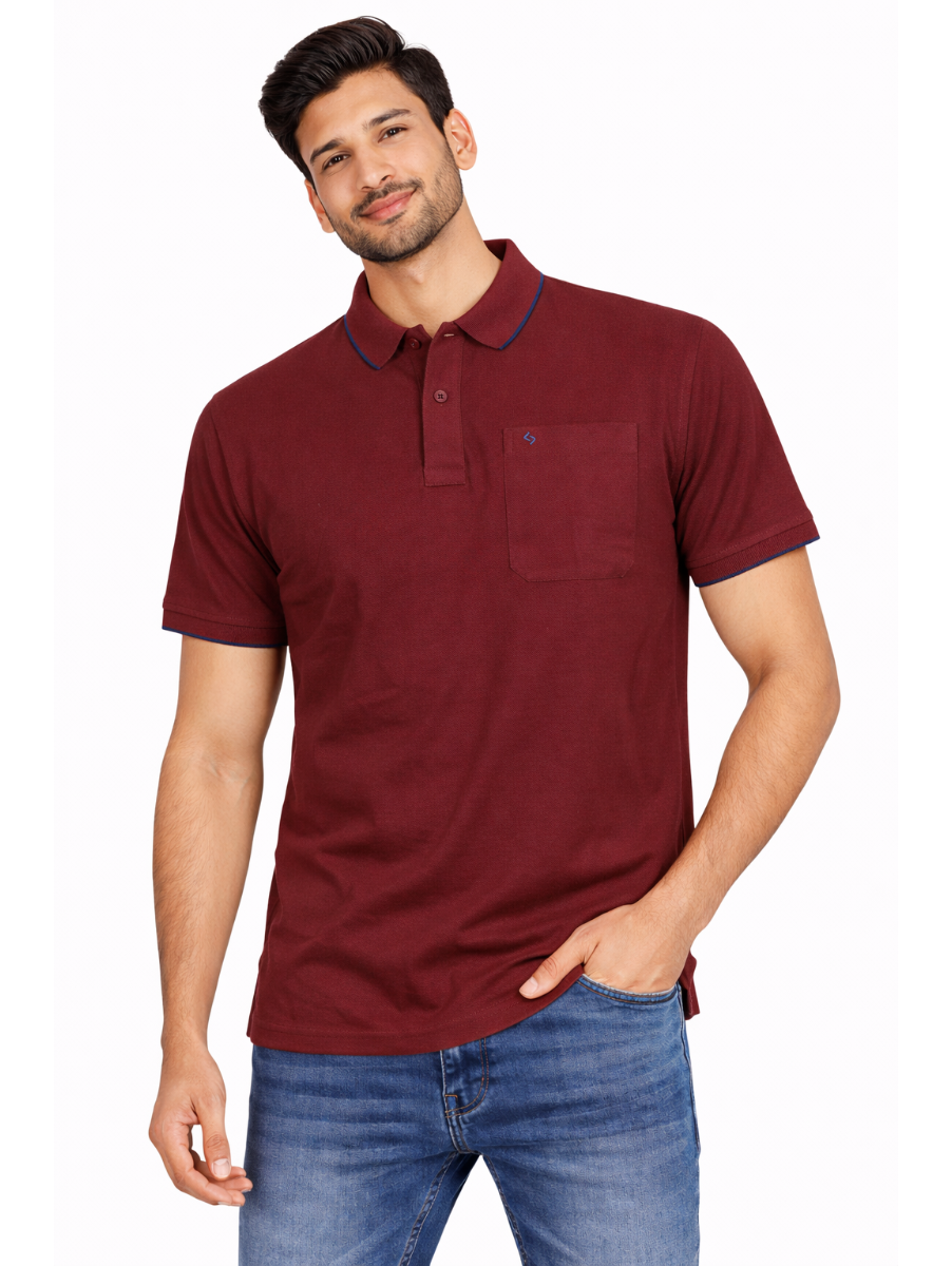 Classic Polo Men’s Premium Cotton Collar Half Sleeve Casual T-Shirt