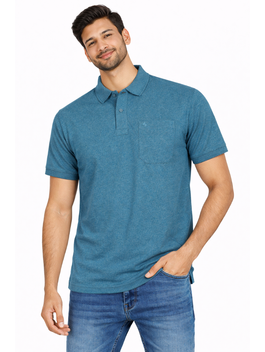 Classic Polo Men’s Premium Cotton Collar Half Sleeve Casual T-Shirt