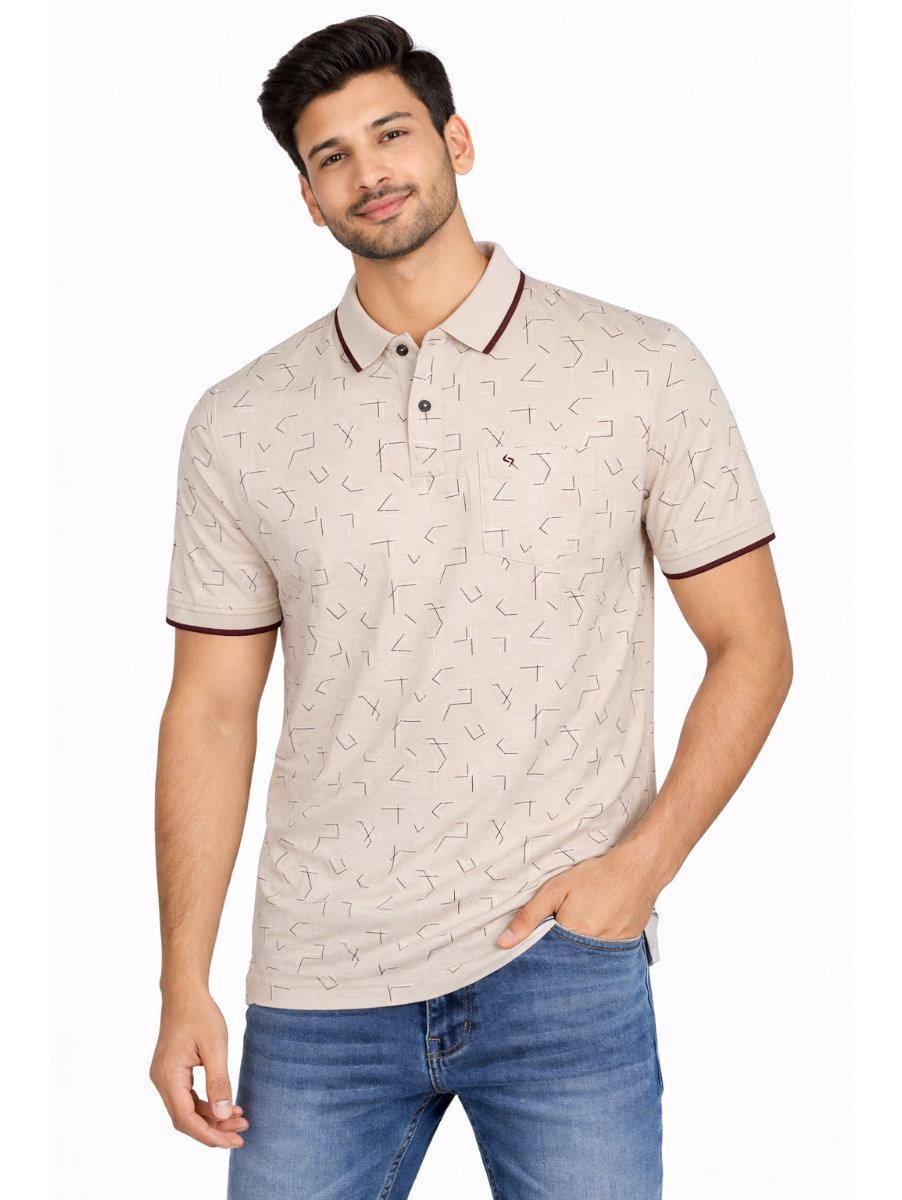Classic Polo Men’s Premium Cotton Collar Half Sleeve Casual T-Shirt