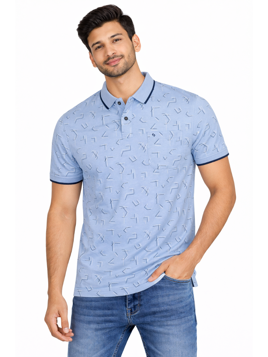 Classic Polo Men’s Premium Cotton Collar Half Sleeve Casual T-Shirt