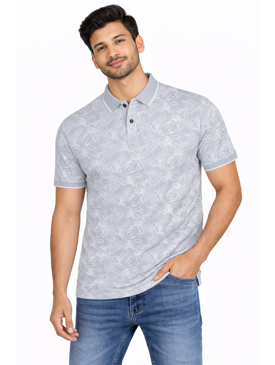 Classic Polo Men’s Premium Cotton Collar Half Sleeve Casual T-Shirt
