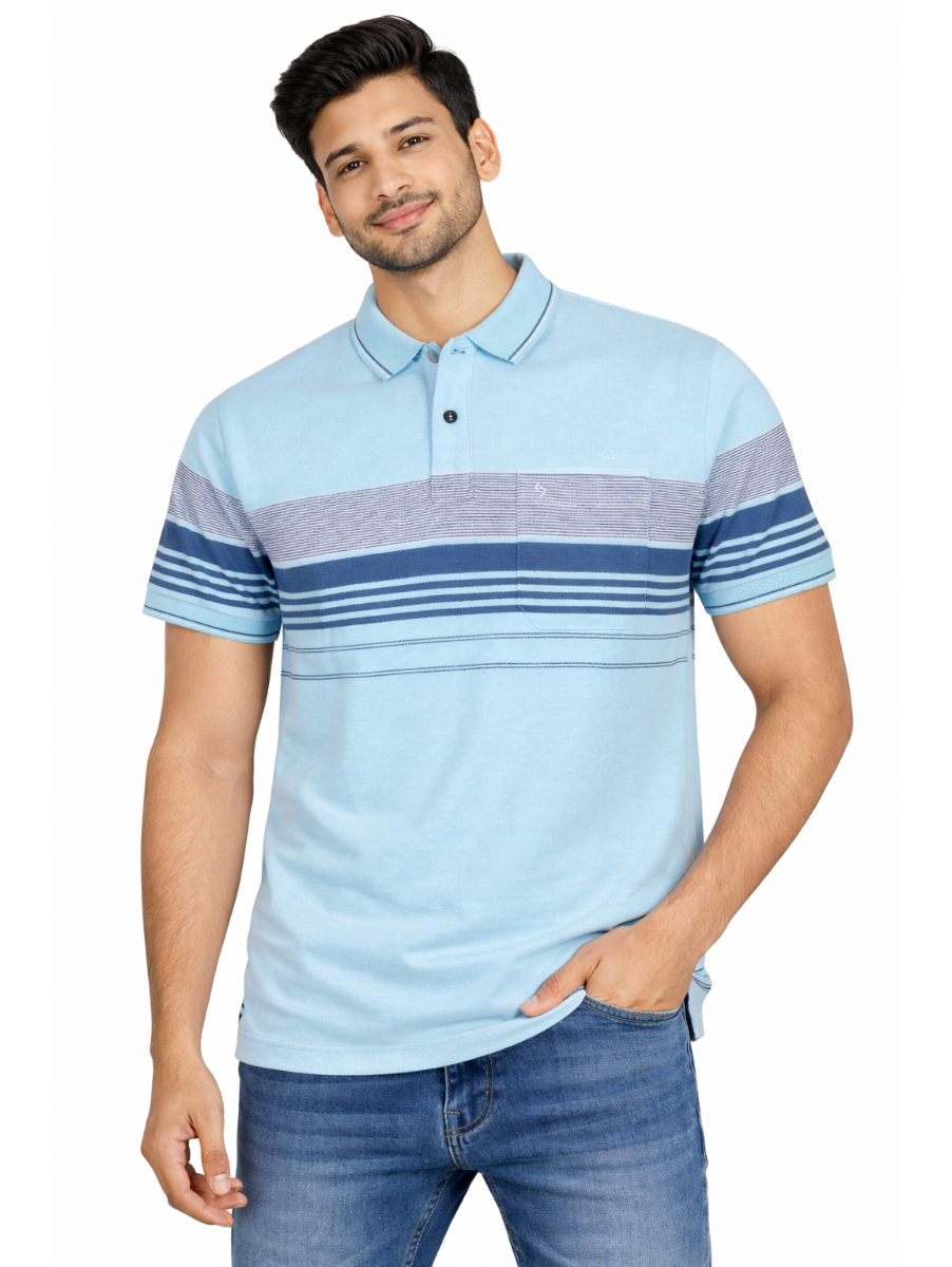 Classic Polo Men’s Premium Cotton Collar Half Sleeve Casual T-Shirt