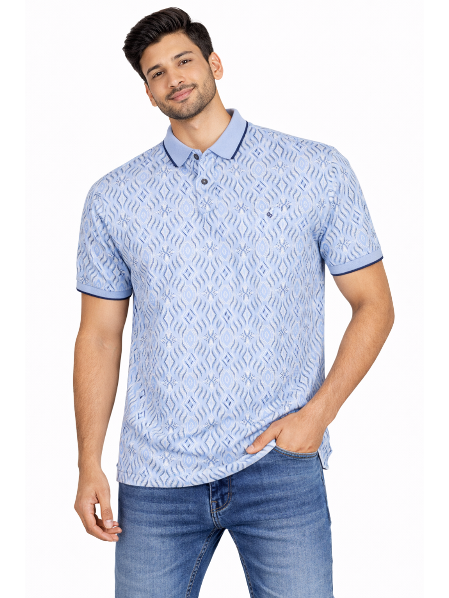 Classic Polo Men’s Premium Cotton Collar Half Sleeve Casual T-Shirt