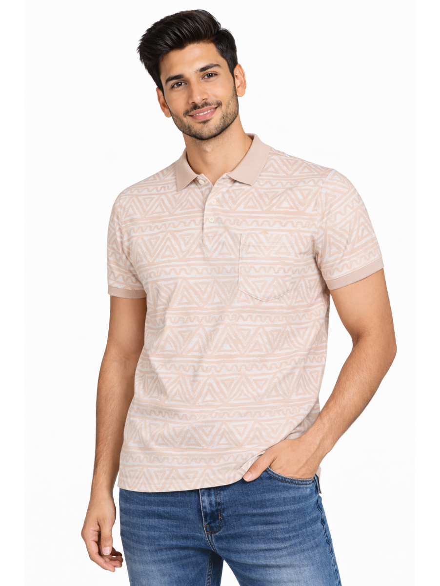 Men’s Premium Cotton Collar Half Sleeve Casual T-Shirt