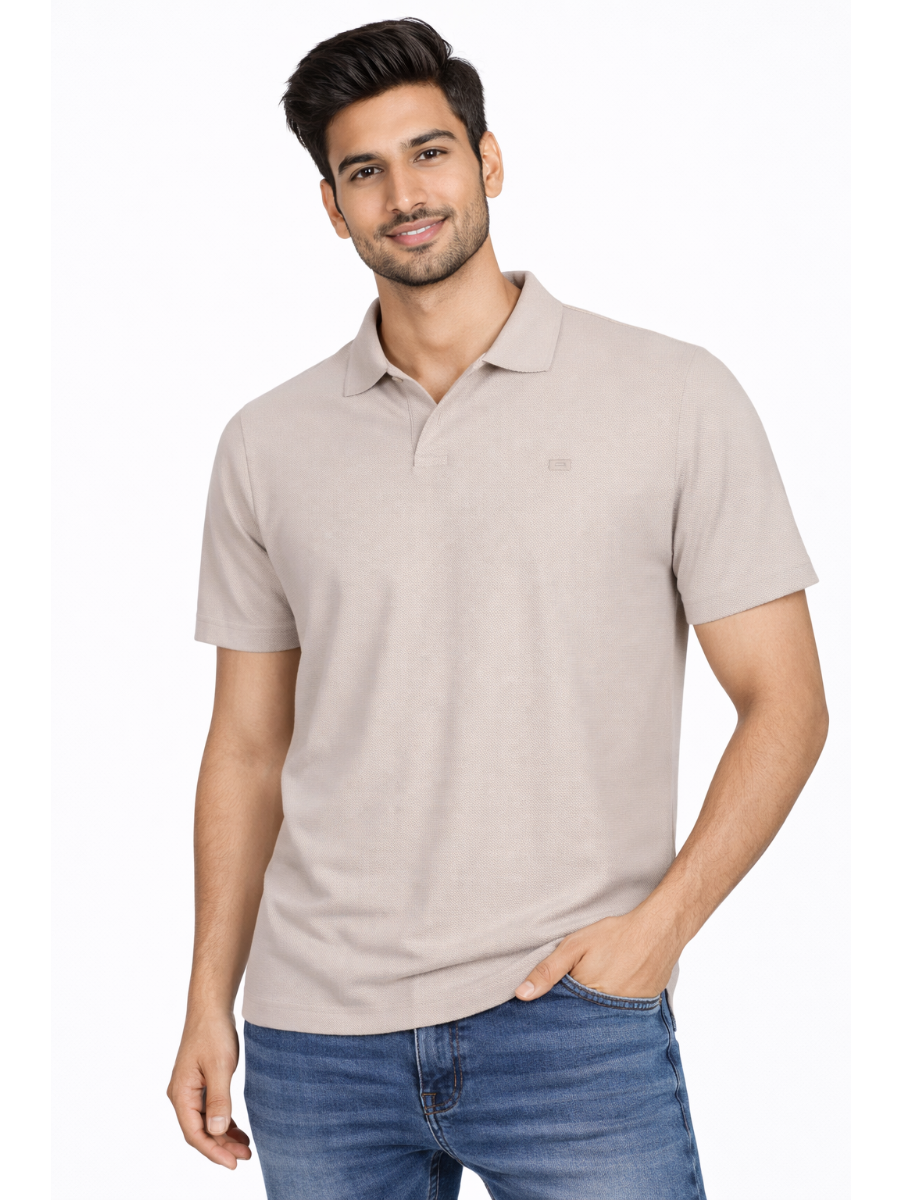 Men’s Premium Cotton Collar Half Sleeve Casual T-Shirt
