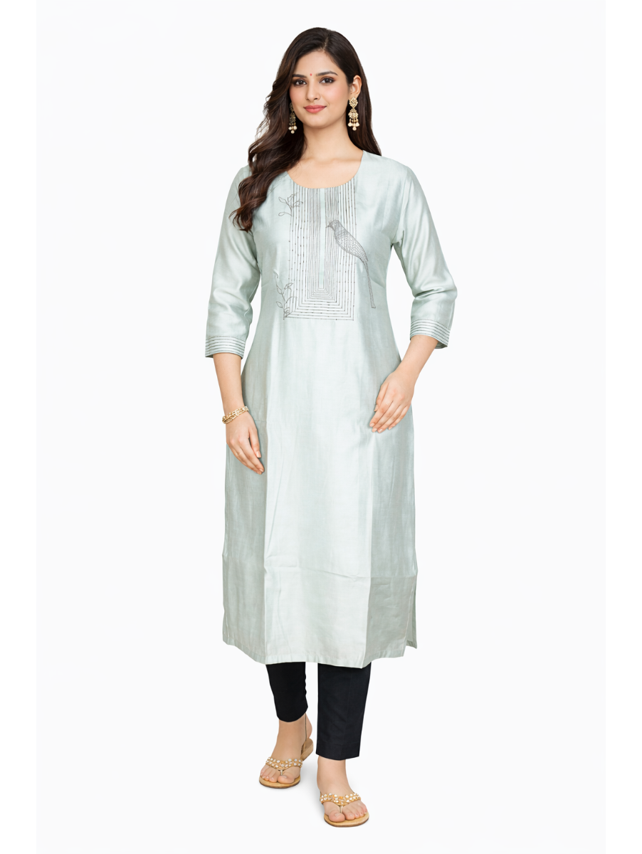 ChicVibe Elegant Embroidered Women’s Kurti