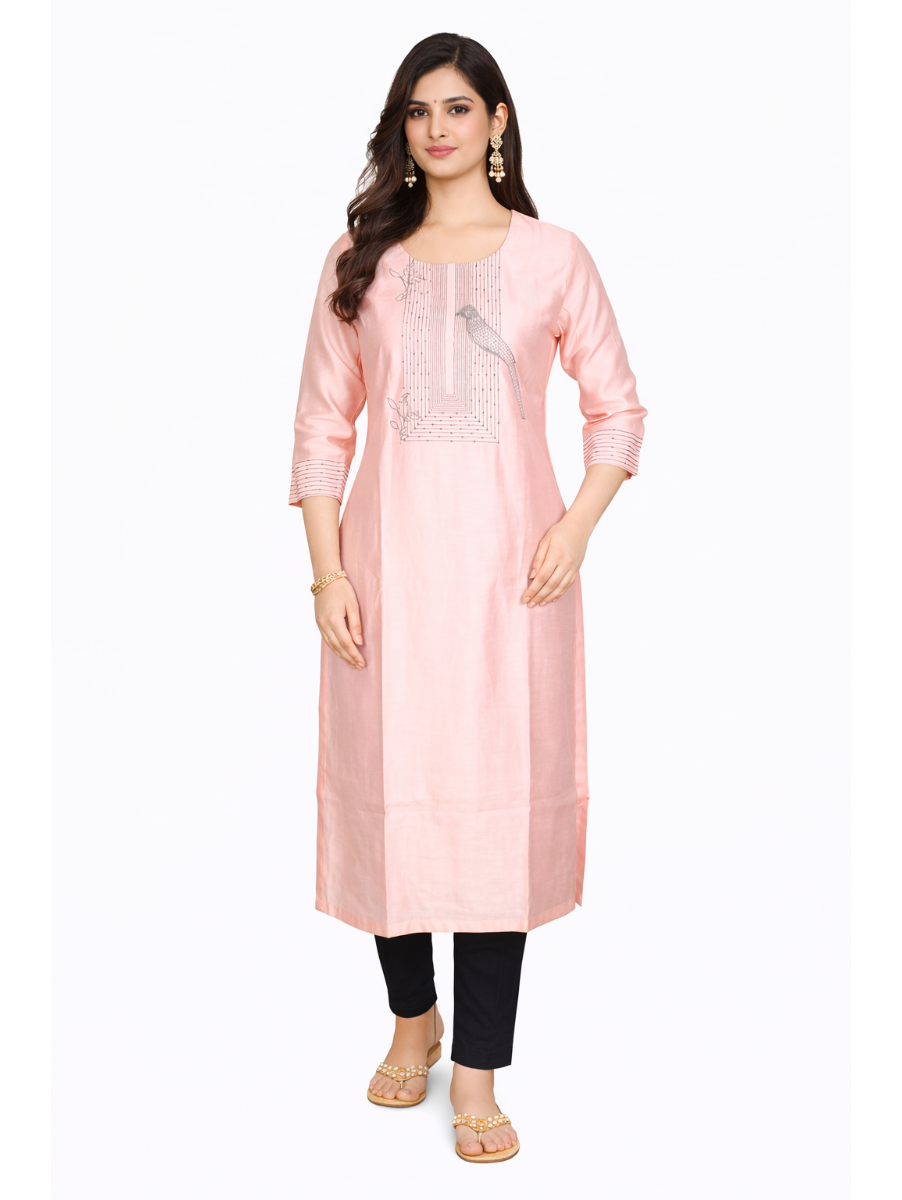 ChicVibe Elegant Embroidered Women’s Kurti