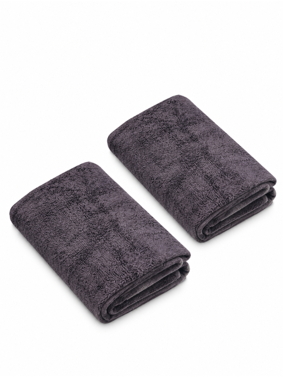 Doctor Towels Shadow Grey Banana Terry Hand Towel - Pack of 2