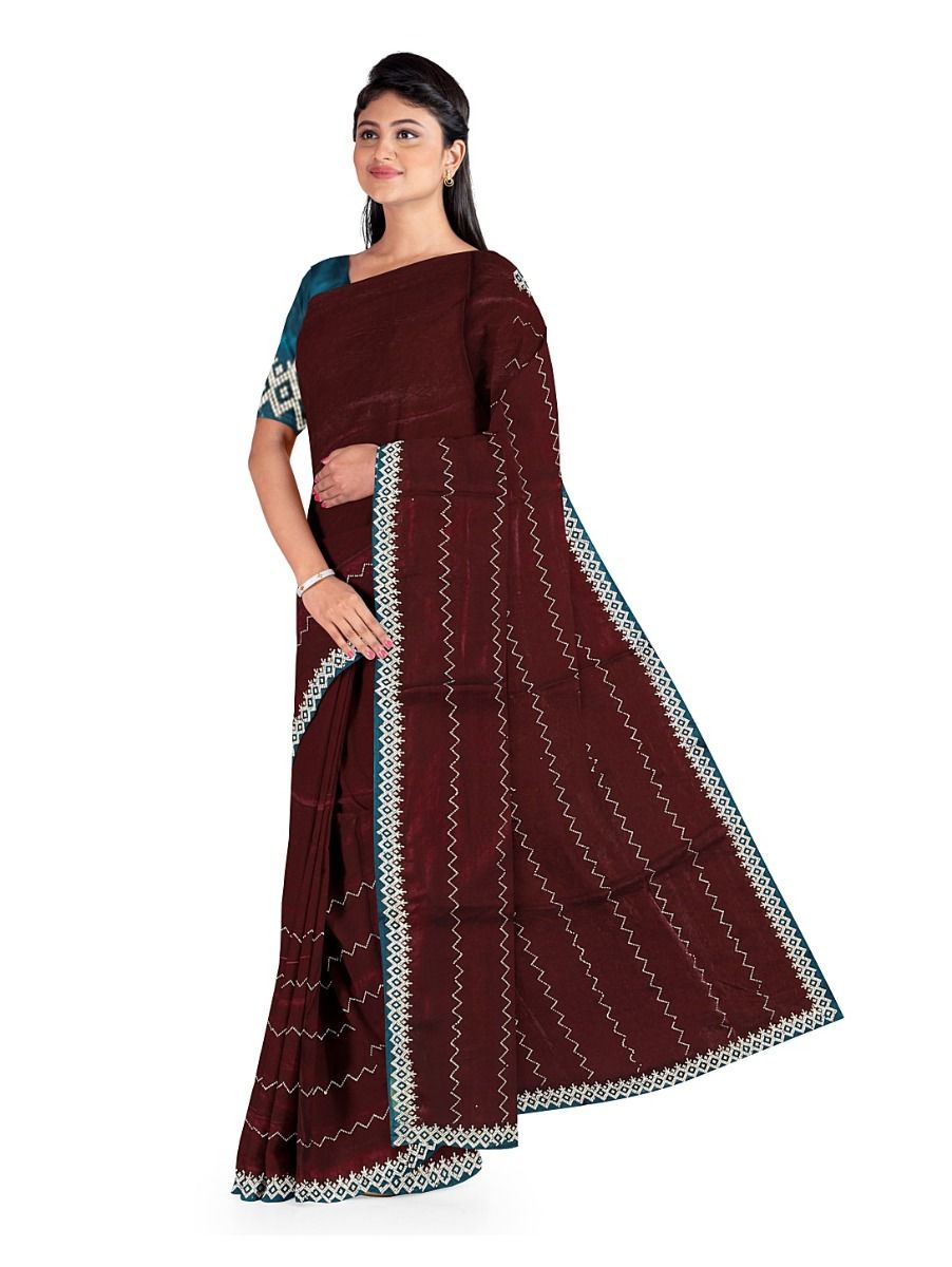 BlossomEase Georgette Elegant Stone Work with Fancy Border Saree