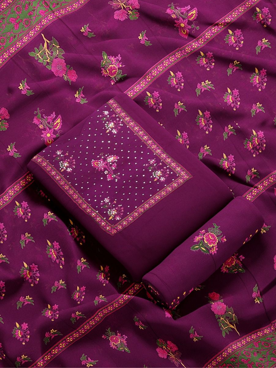 Graceful Essence Timeless Classic Jaipur Cotton Dress Material