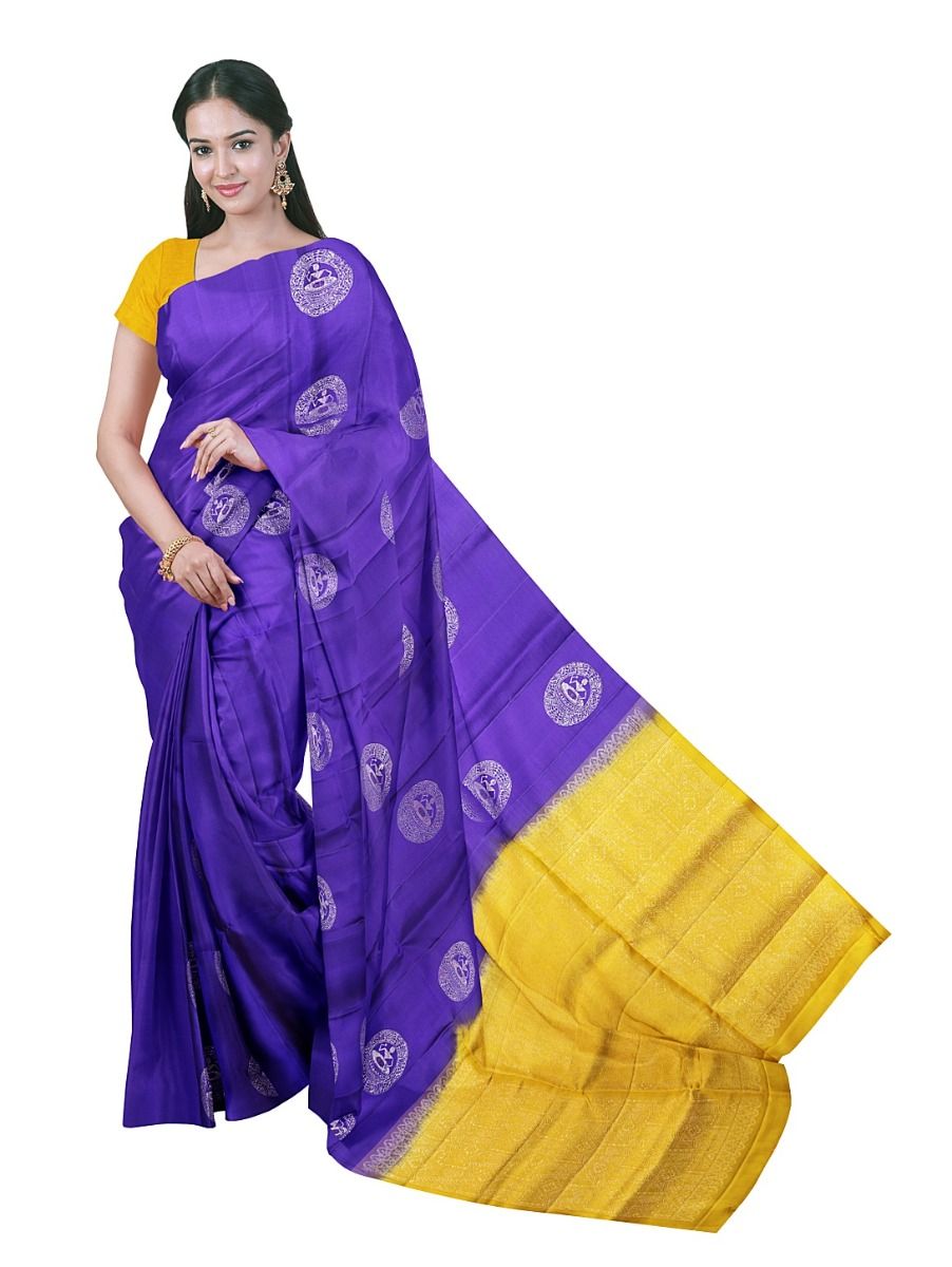 Gracecharm Elegant Pure Soft Silk Butta Design Borderless Saree