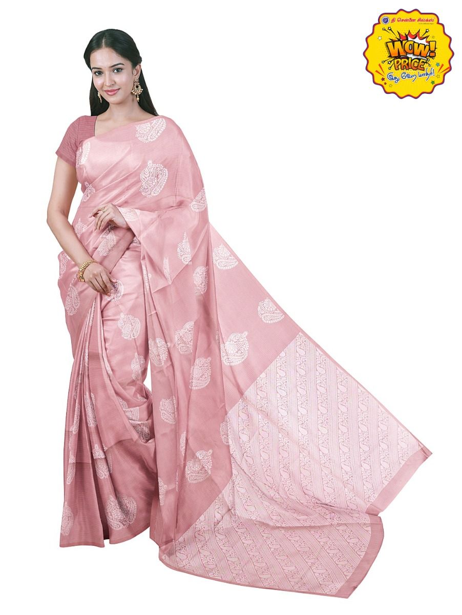 Gracecharm Fancy Art Soft Silk Floral Butta with Diagonal Geometric Pallu wow Saree