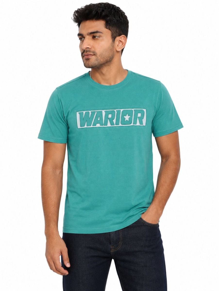 Warior Men's Star Logo Graphic Crew Neck T-Shirt